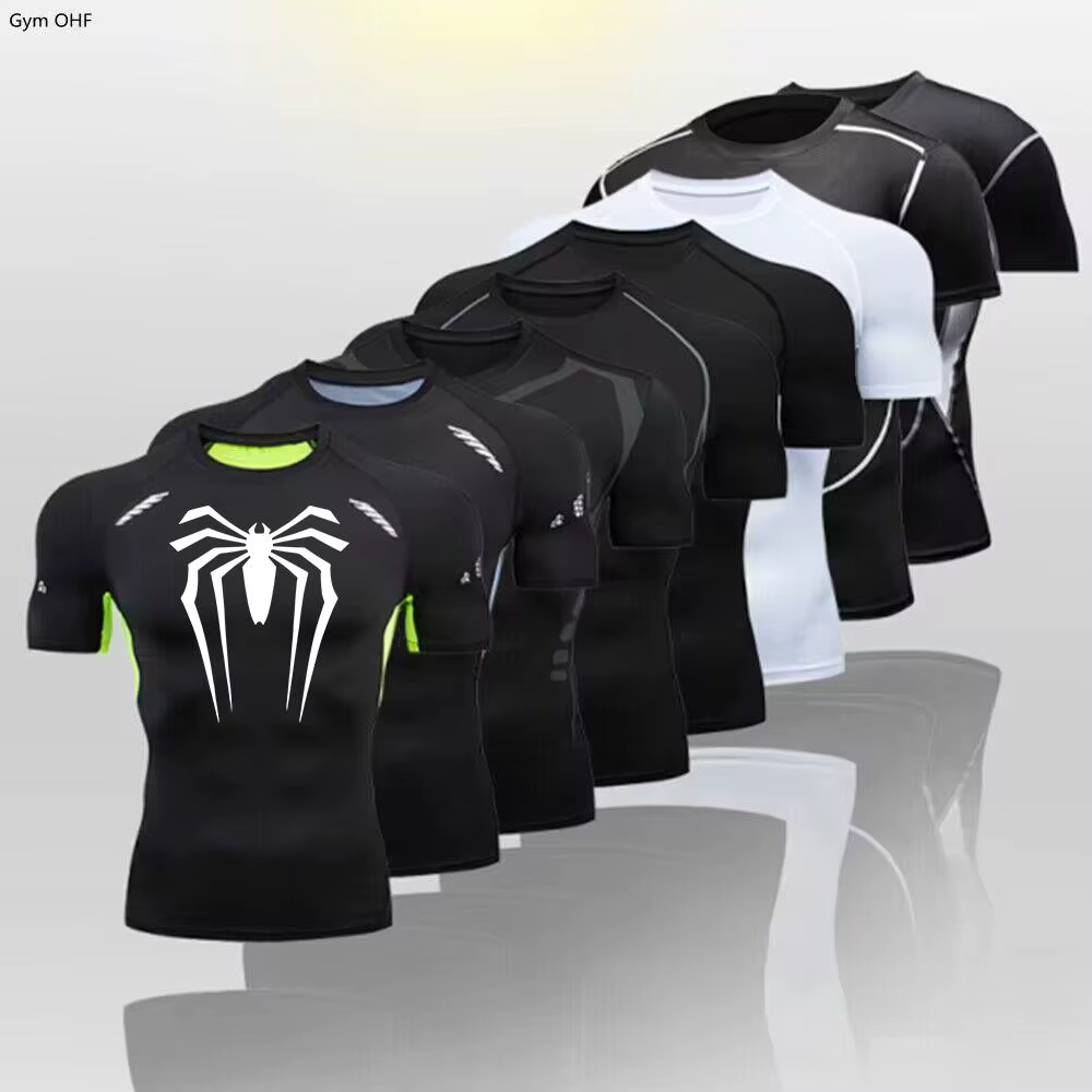 T-shirt de sport Spider pour homme