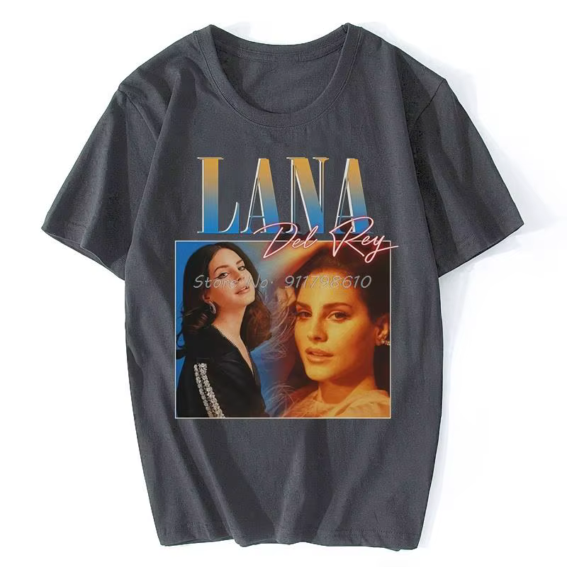 Lana Del-Rey-T-Shirt unisexe à manches courtes