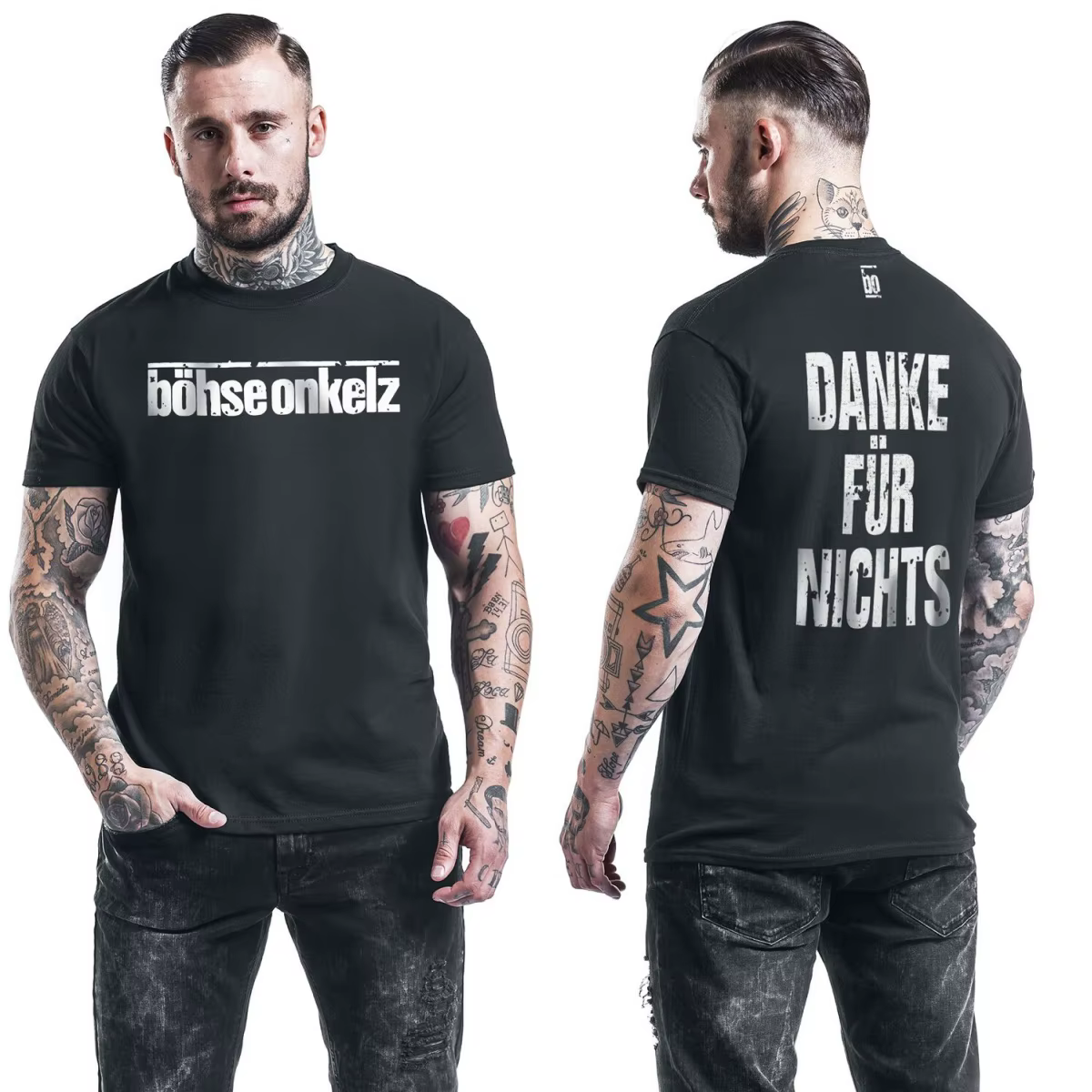 T-shirt en coton graphique Hot Böhse Onkelz unisexe