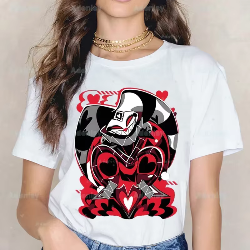 Dessins animés Helluva Boss T-shirts femmes été