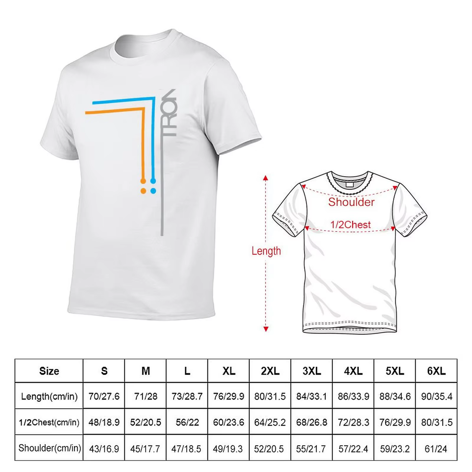 Tron T-Shirt t-shirts pour homme graphique vintage