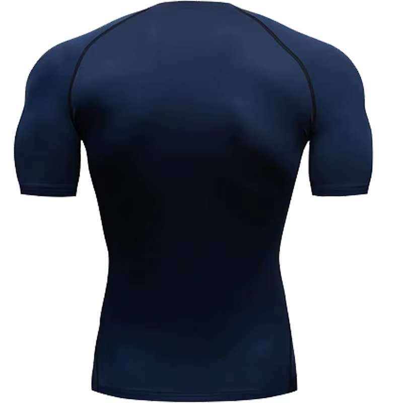 T-shirt de compression homme 2026 à manches courtes – Maillot de sport fitness