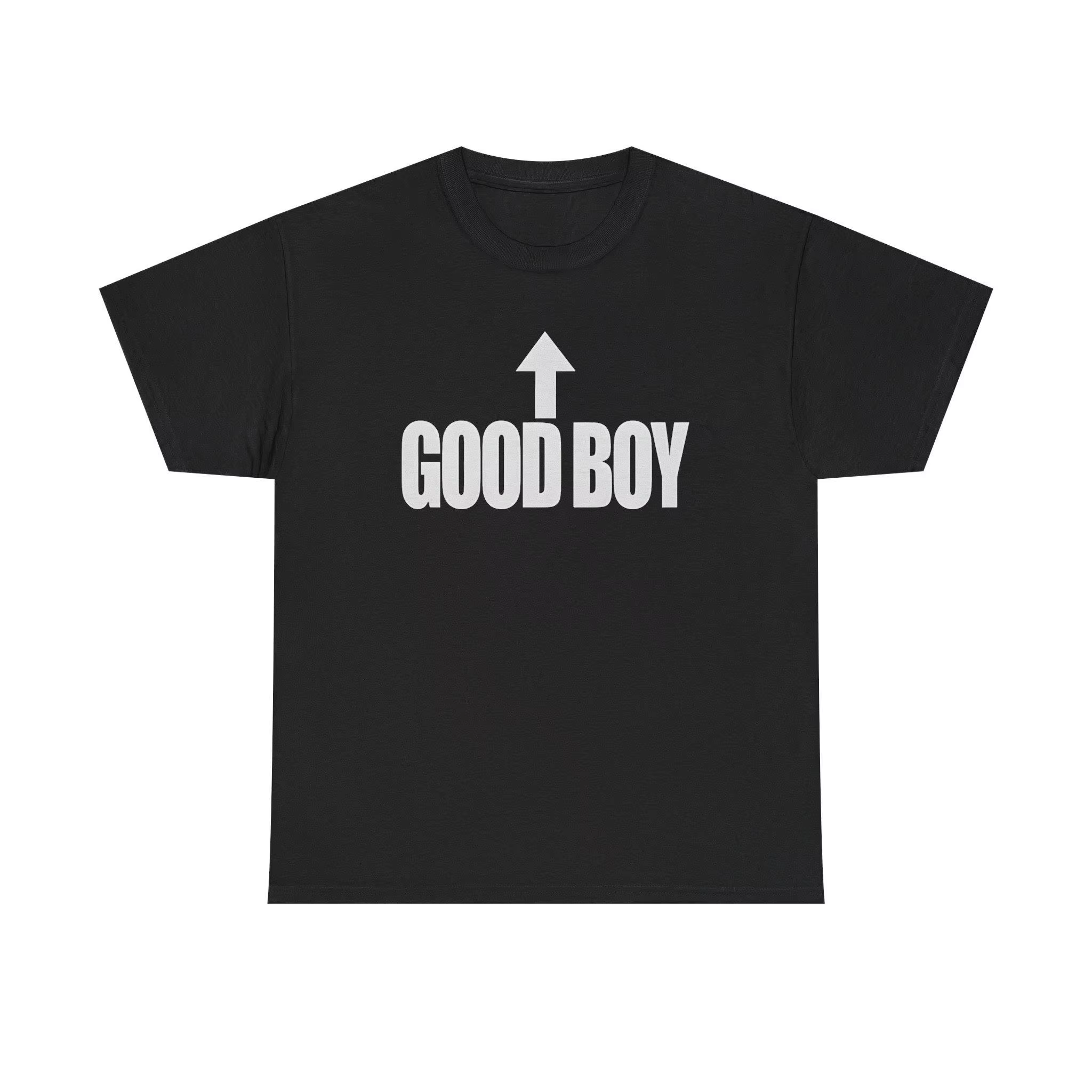 T-shirts tendance et de qualité - T-shirt « Good Boy », T-shirt humoristique représentant une relation amusante entre petit ami et petite amie