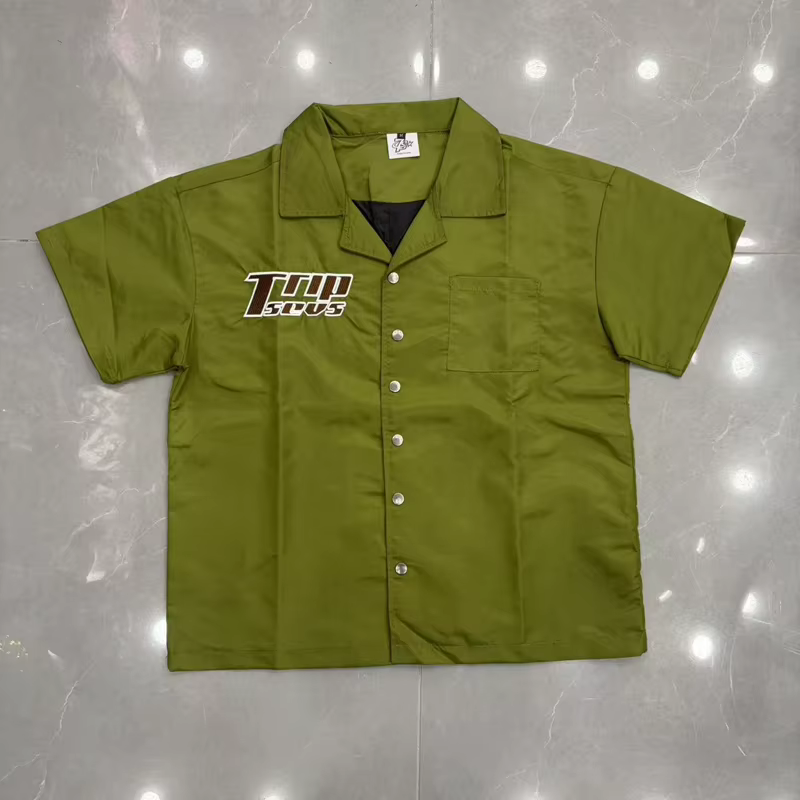 T-shirt Vert Triple Sevens avec empiècement noir