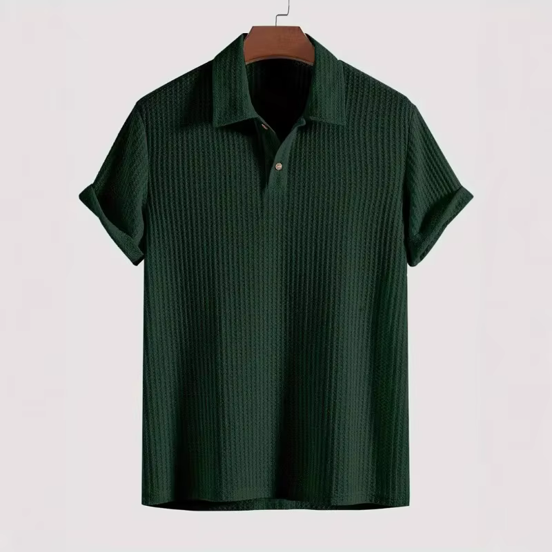 Polo en maille beige pour homme