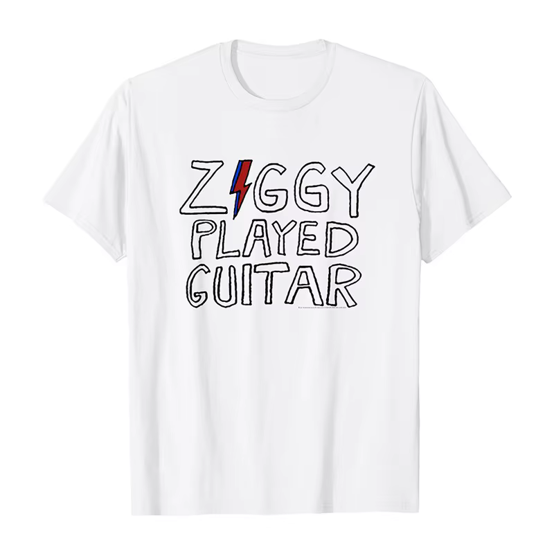 T-shirt imprimé rétro américain pour hommes et femmes, Top David Bowie Rock Singer Art