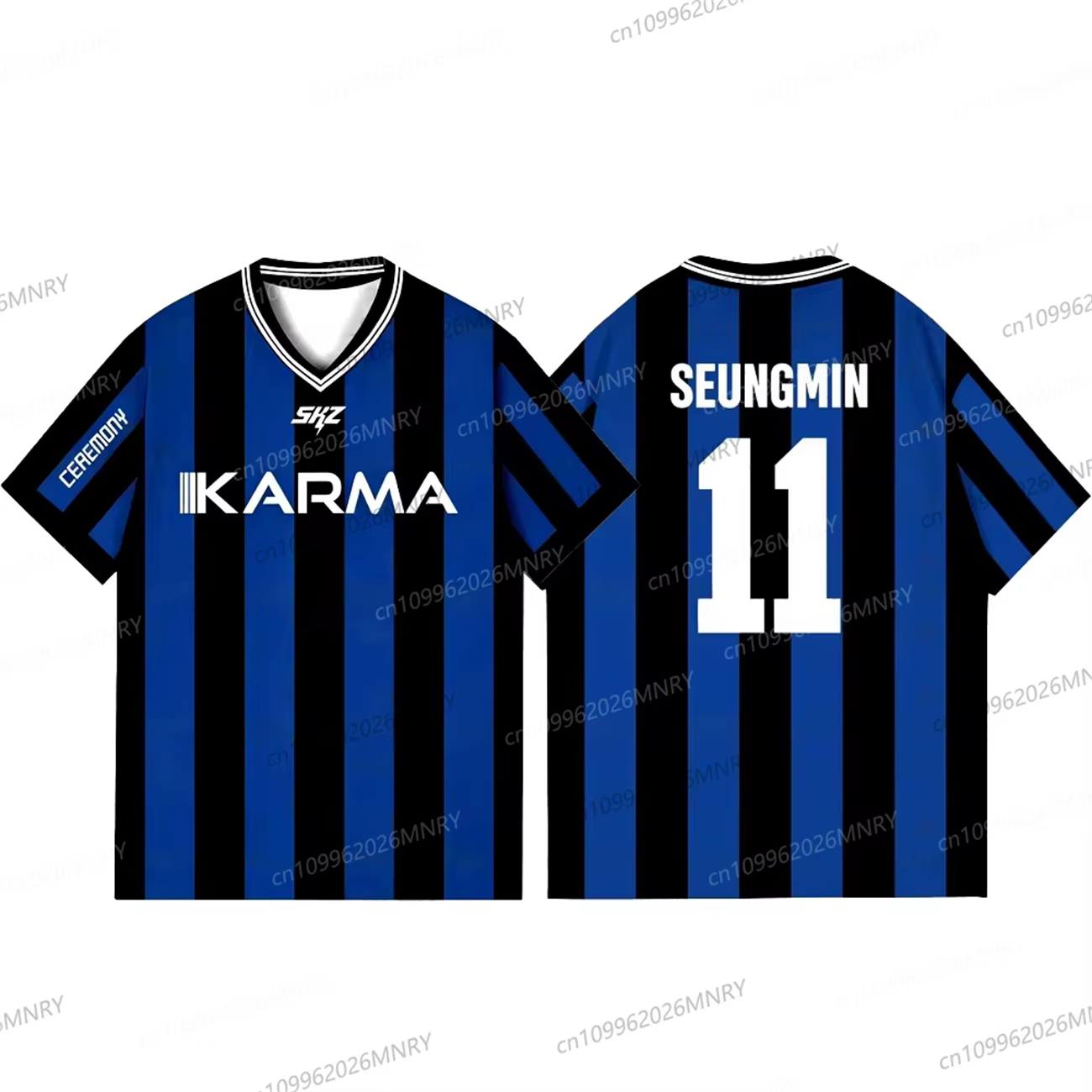 T-shirt Kpop Stay Karma Album Fans Felix Bangchan Hyunjin Streetwear Casual Vêtements pour hommes