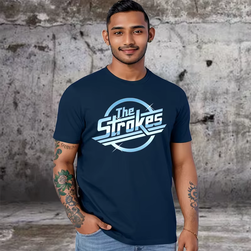 Les coups coton T-shirt hommes bande de Rock indépendante