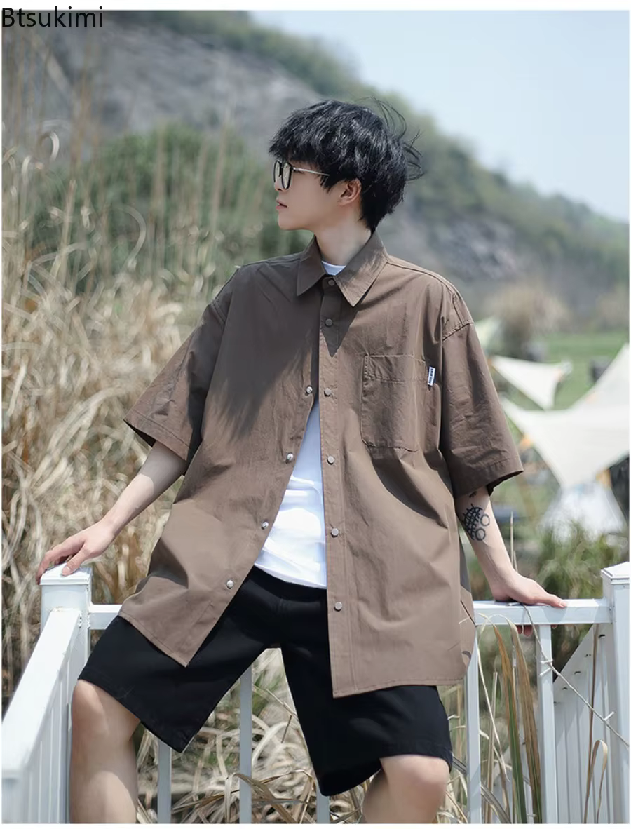 Chemises Vintage de Style japonais pour hommes