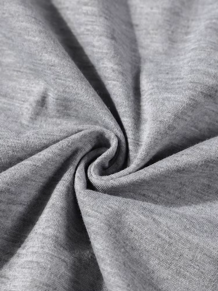 Gris couleur unie vêtements hommes t-shirts de haute qualité nouveau t-shirt été décontracté couverture en coton Hip