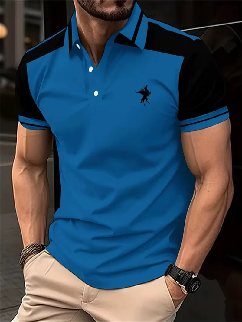 Polo à manches courtes pour hommes