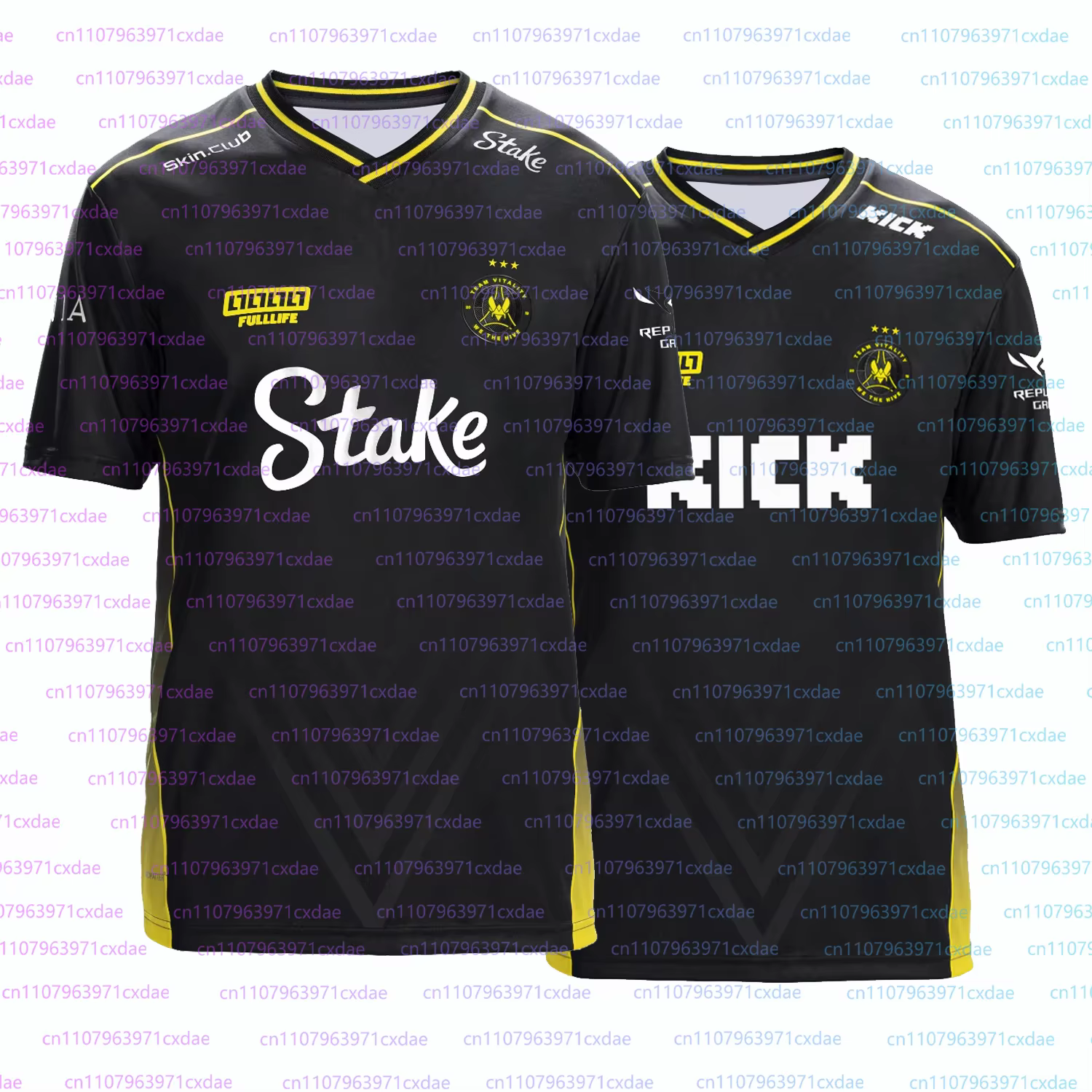 Maillot de sport LEC 2026 Printemps Vitality pour hommes – Tenue de club d'e-sport LOL – T-shirts de jeu