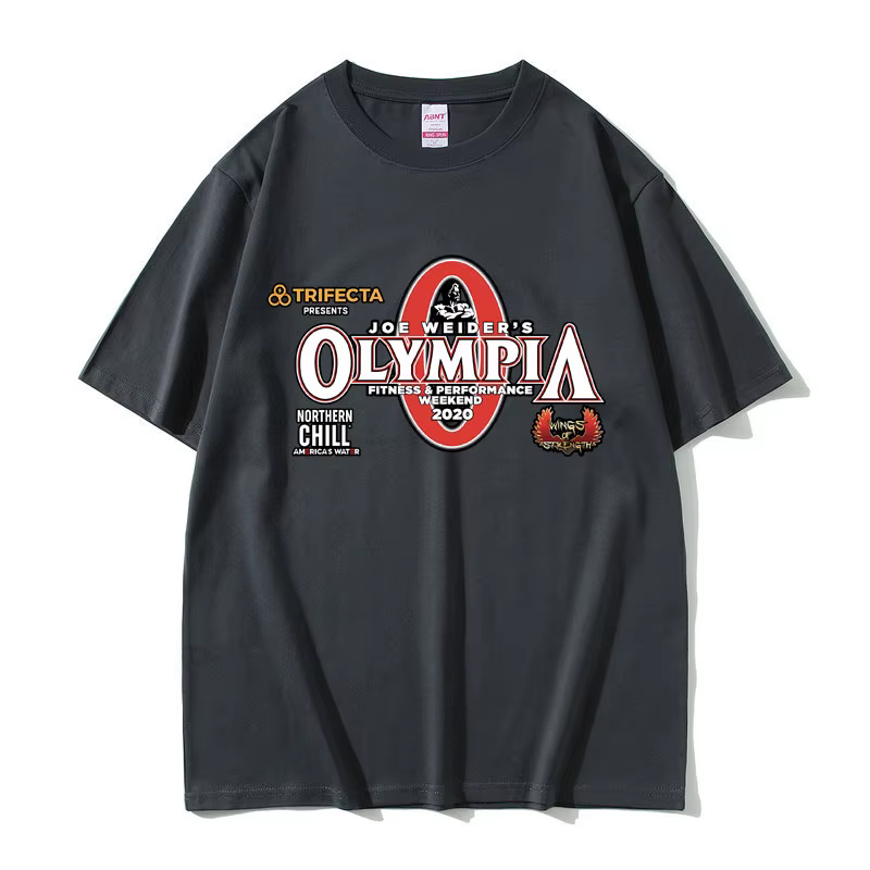 T-shirt graphique Olympia Gym Fitness Pump pour hommes et femmes