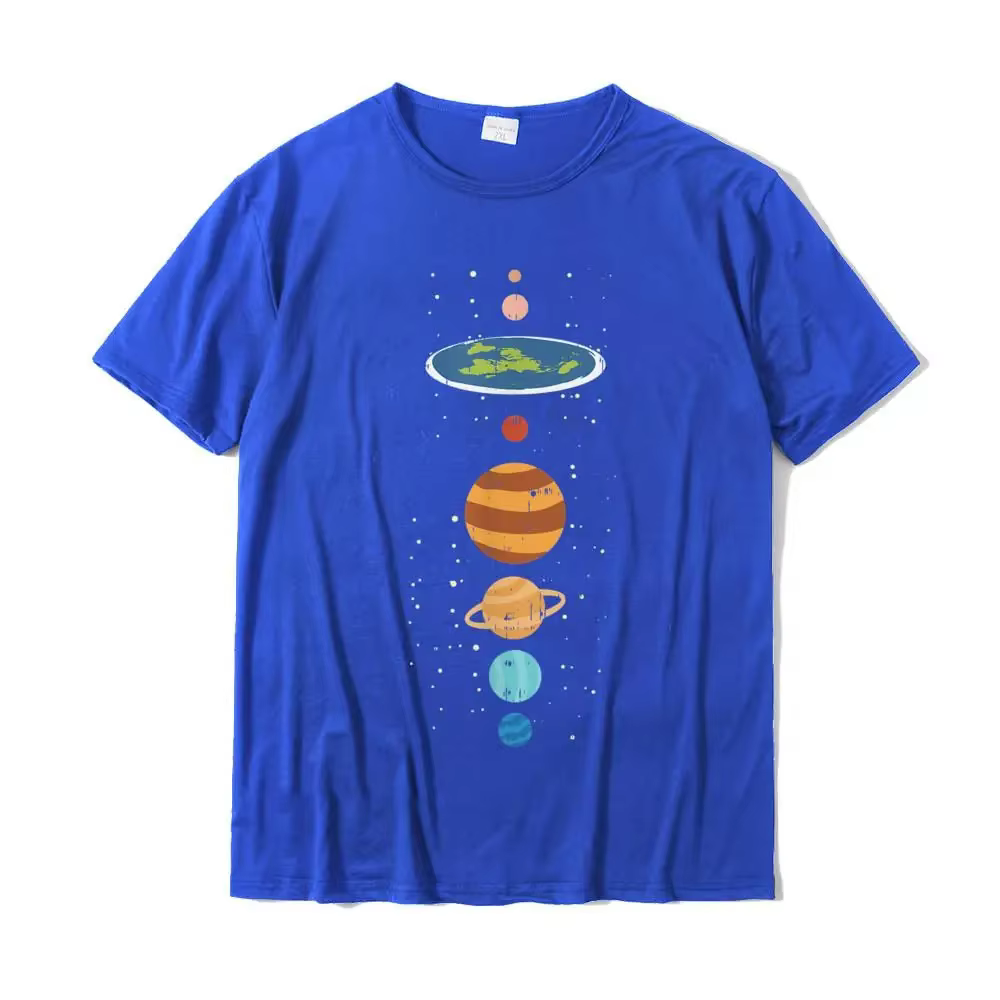 T-shirt plat en coton pour hommes