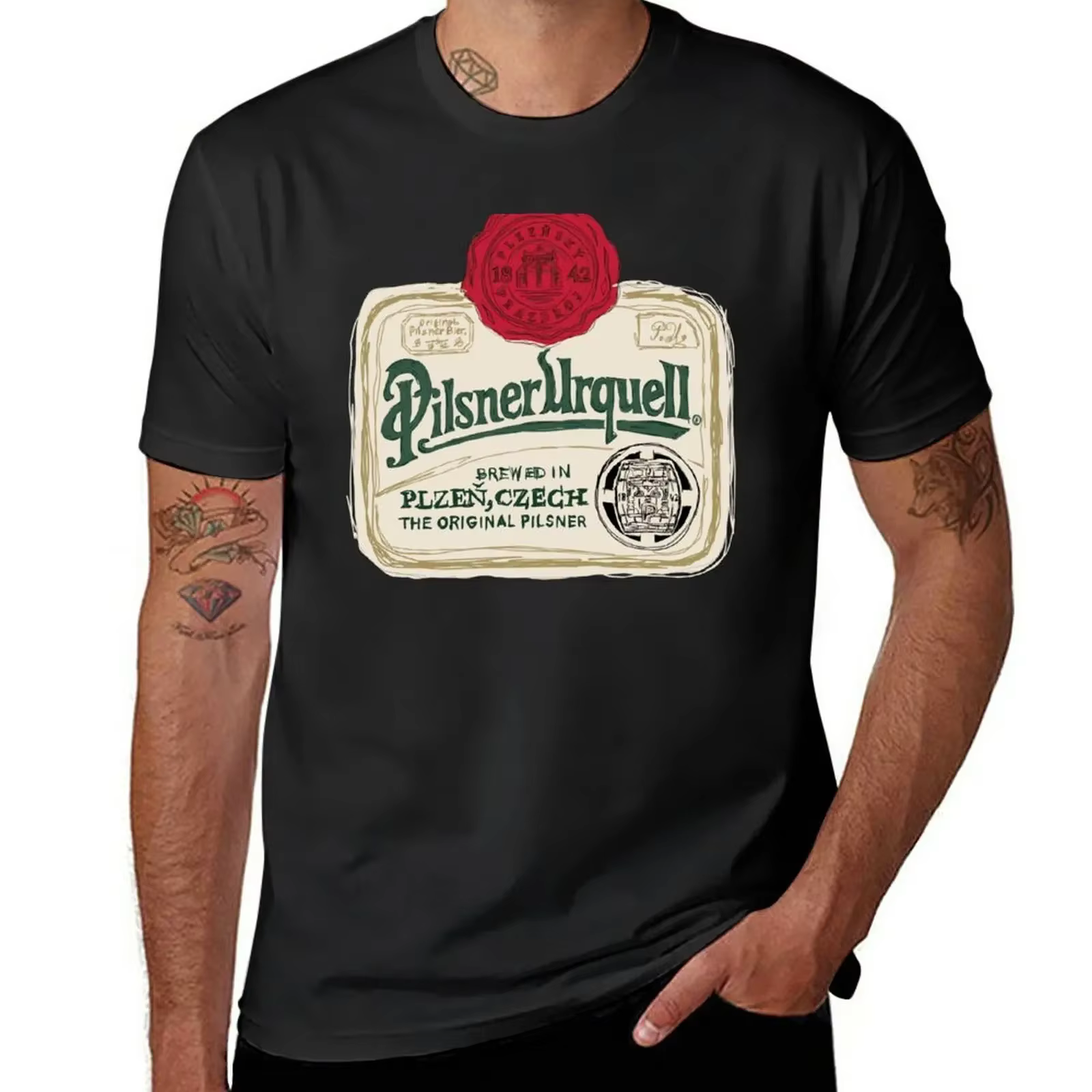 Pilsner Urquell POP T-shirt pour homme, sublime, haut