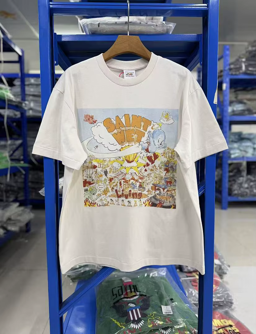 SAINT T-shirts blancs à manches courtes