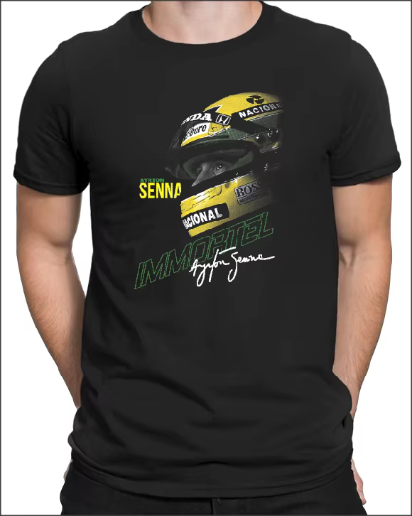 La légende Ayrton Senna chemise homme formule fans t-shirt
