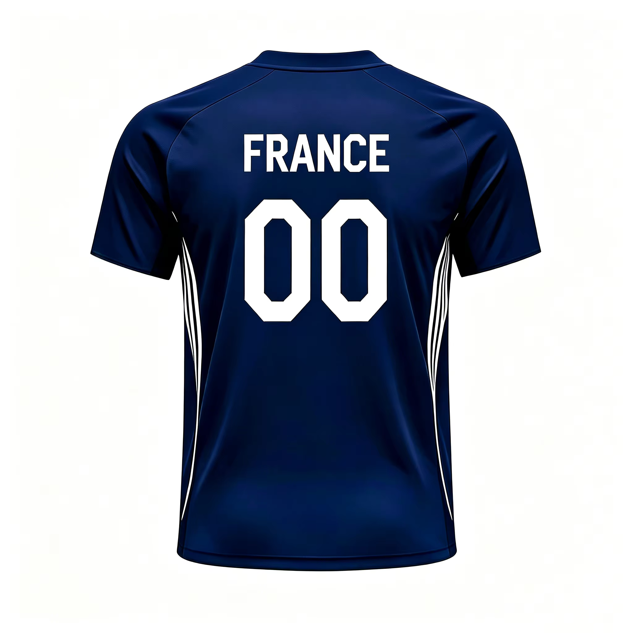 Maillot de football imprimé drapeau français 2026
