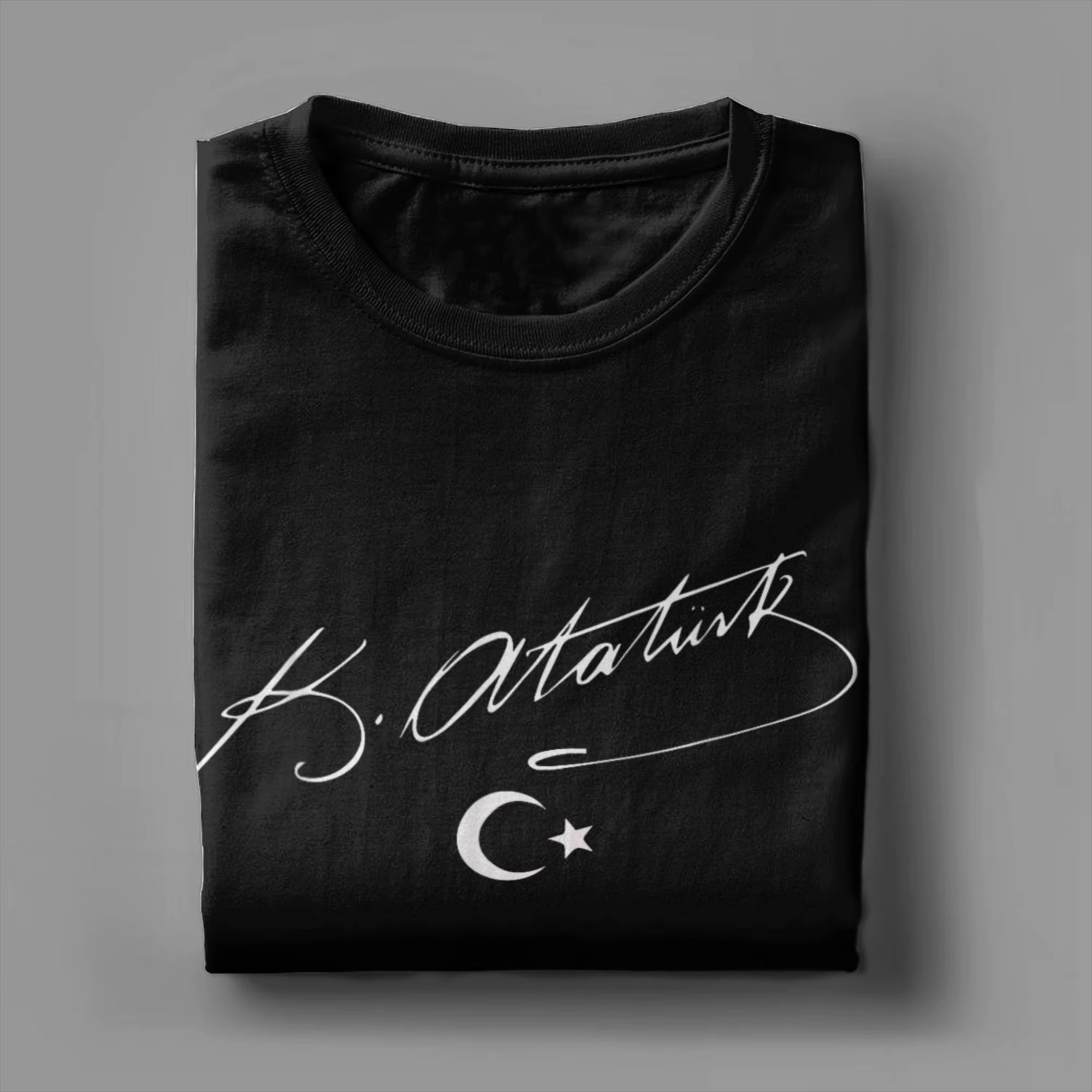 Mustafa Kemal Ataturk turquie Signature T-Shirts hommes coton mode
