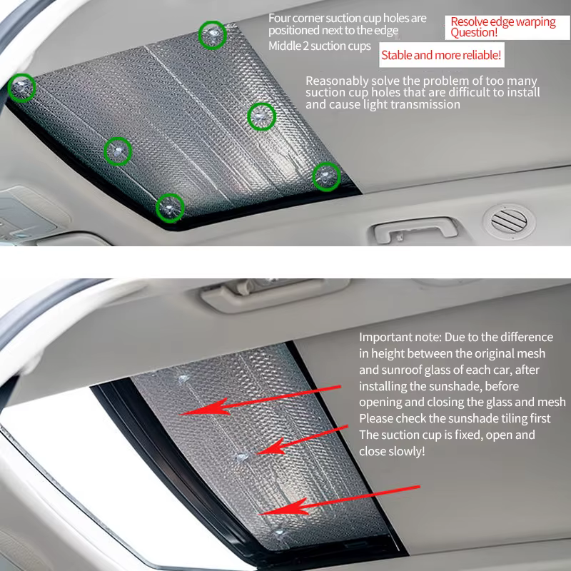 Pare-soleil de toit ouvrant de voiture, pour Volkswagen VW Tiguan MK1 5N 2009 ~ 2016 2008, accessoires de protection solaire de toit, isolation thermique, pare-brise automobile