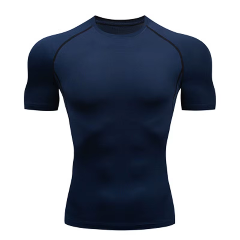 T-shirt de compression élastique respirant pour homme