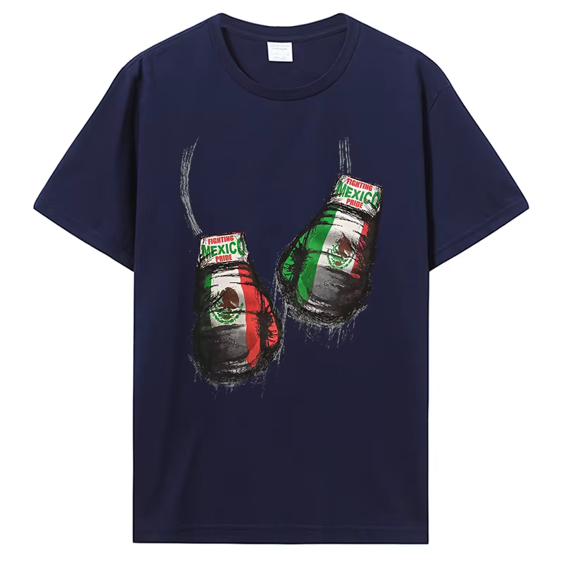 T-shirt de boxeur en coton à manches courtes pour hommes