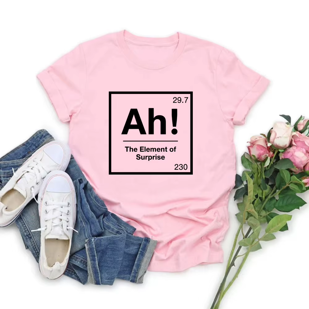 T-shirt « Ah l'élément de la surprise » – Projet Hail Mary – Blague de chimie