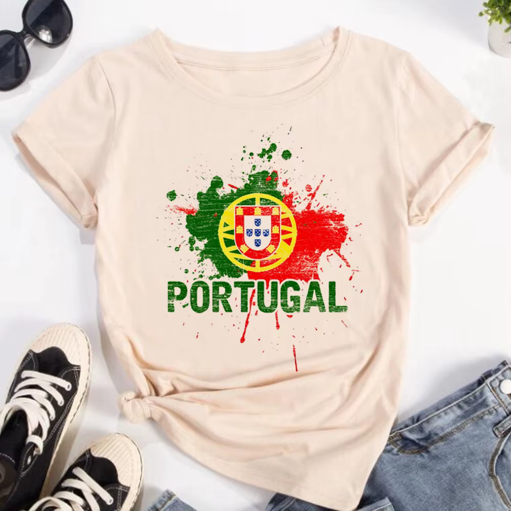 T-shirt femme, vêtement de styliste japonais, Portugal