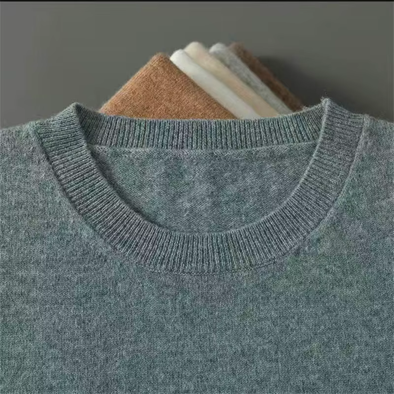 T-shirt en laine de cachemire mérinos super fine pour hommes