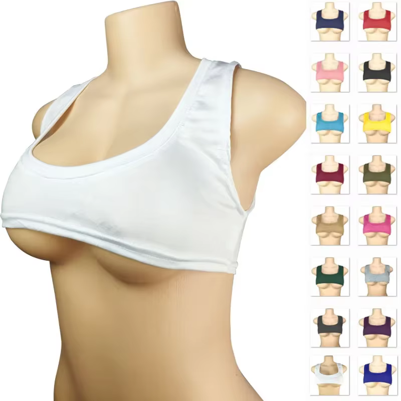 À la mode noir blanc demi-lait court sans manches T-Shirt Sexy femmes haut transfrontalier 2025 ventre-bas