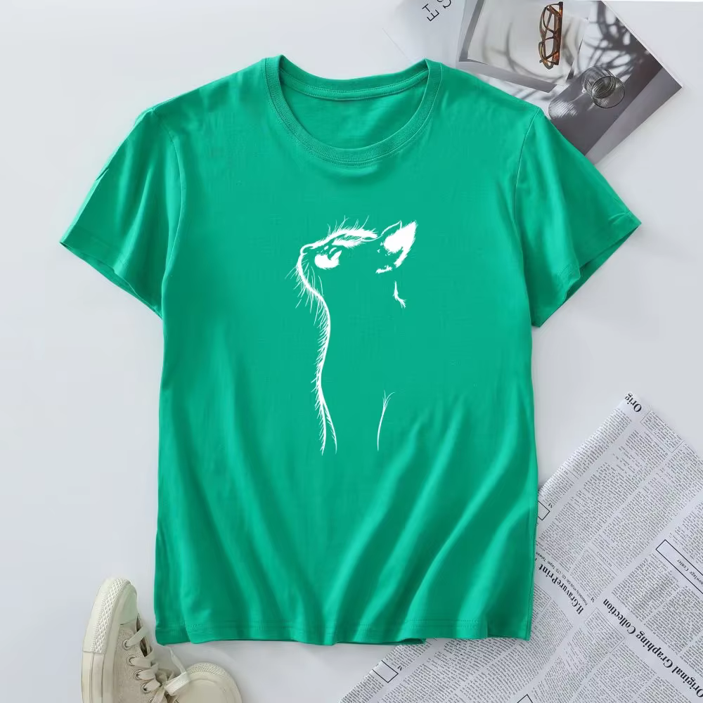 T-shirt surdimensionné à manches courtes pour femmes
