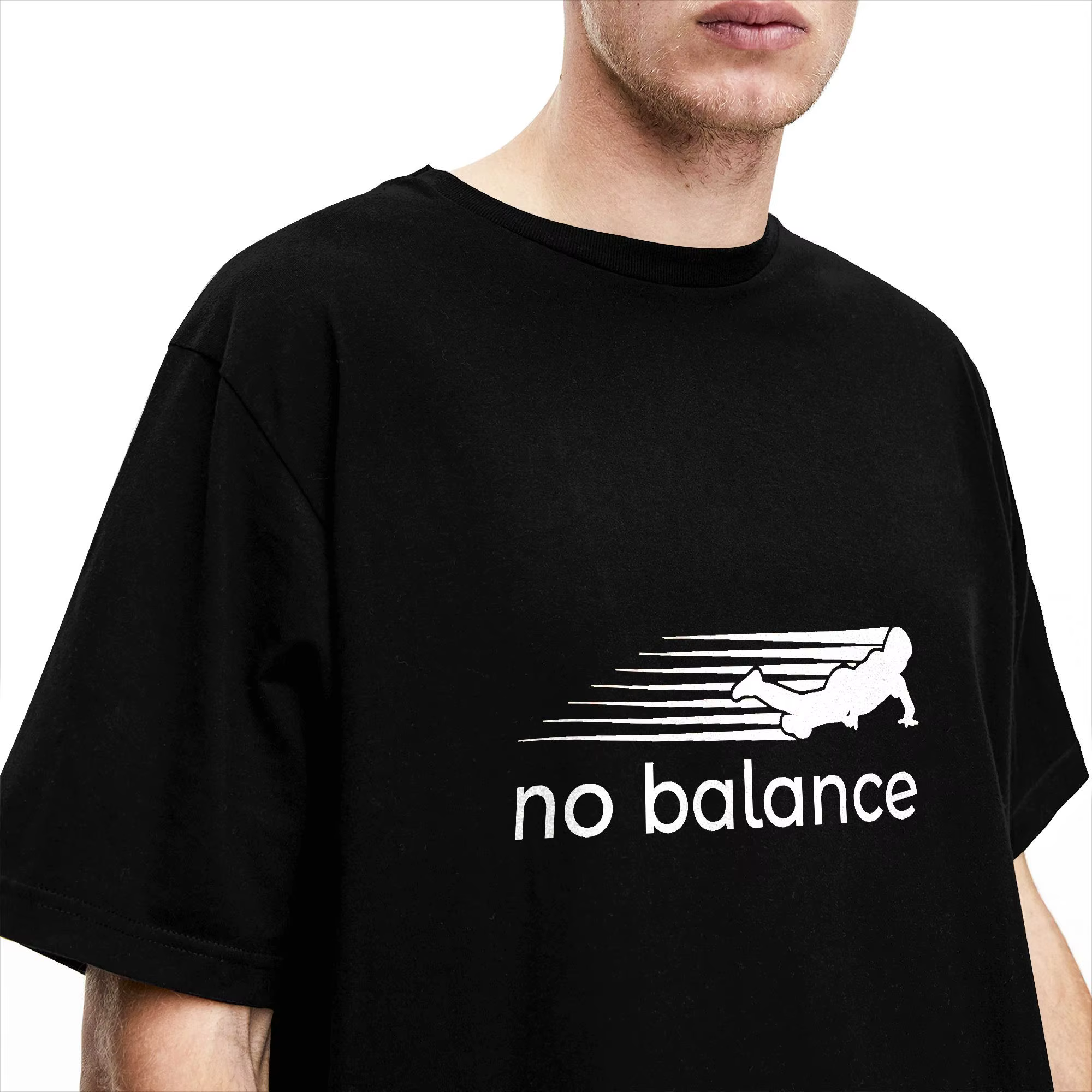 T-shirts pour hommes No Balance Novelty 100% coton