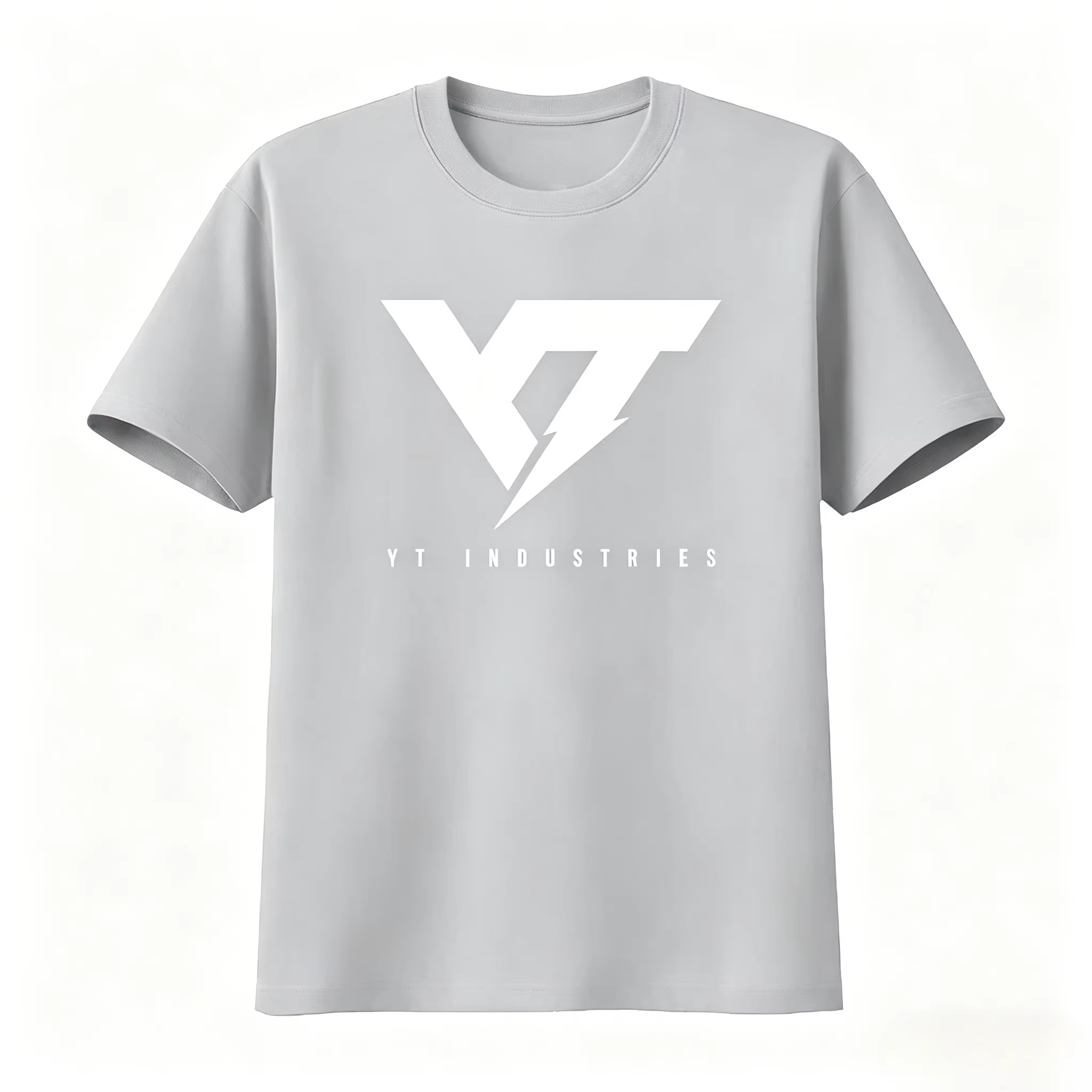 T-shirt imprimé logo Yt Industries pour homme et femme, style streetwear tendance, respirant, collection été 2026
