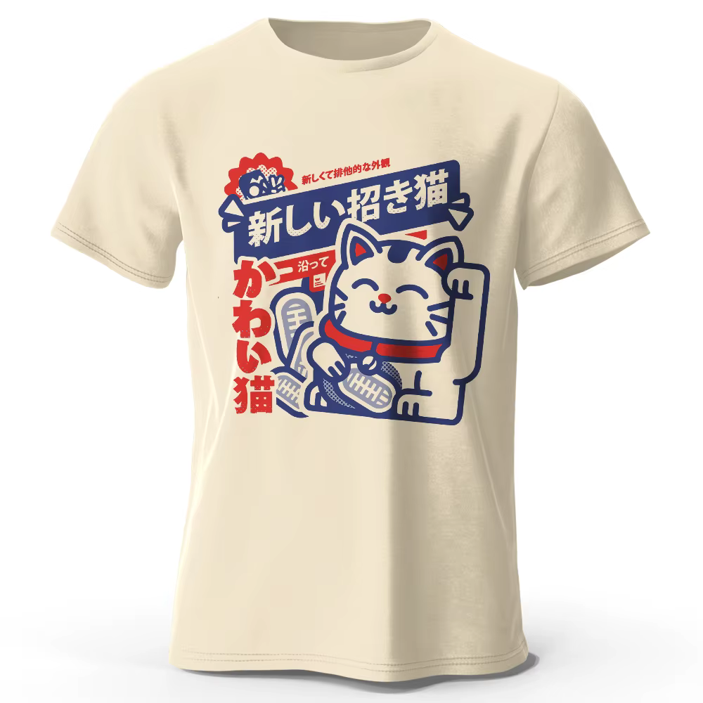 T-Shirt 100% coton imprimé Anime Kawaii