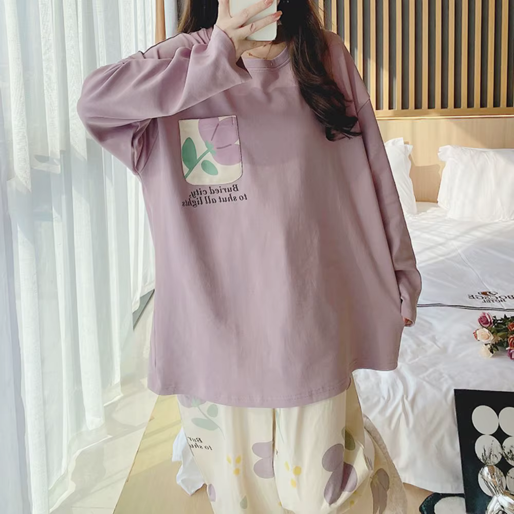 Pyjama deux pièces à manches longues pour femmes