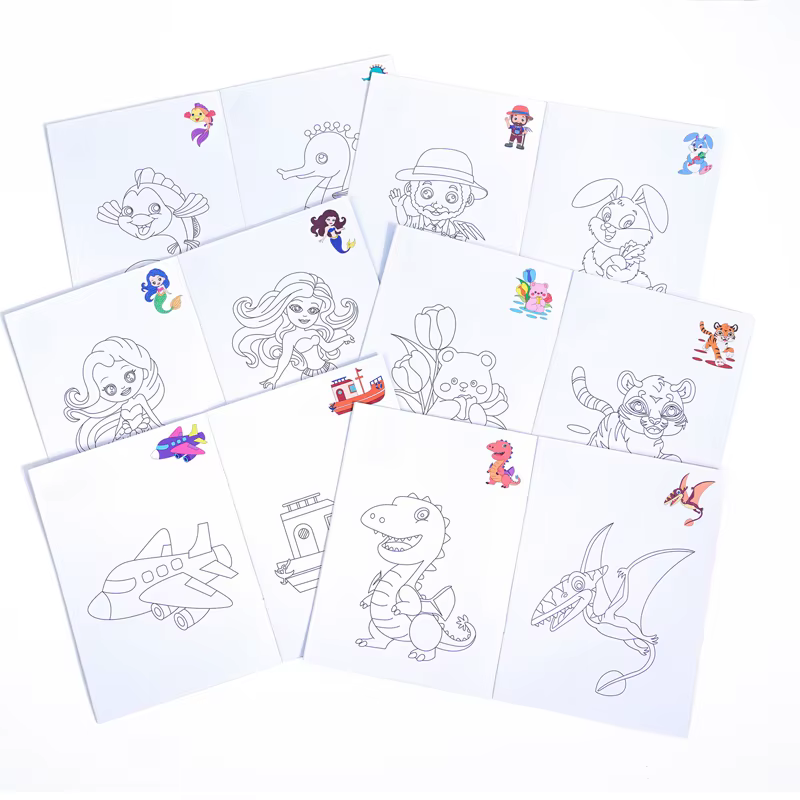 6 livres de coloriage thématiques adaptés aux enfants ou aux adolescents