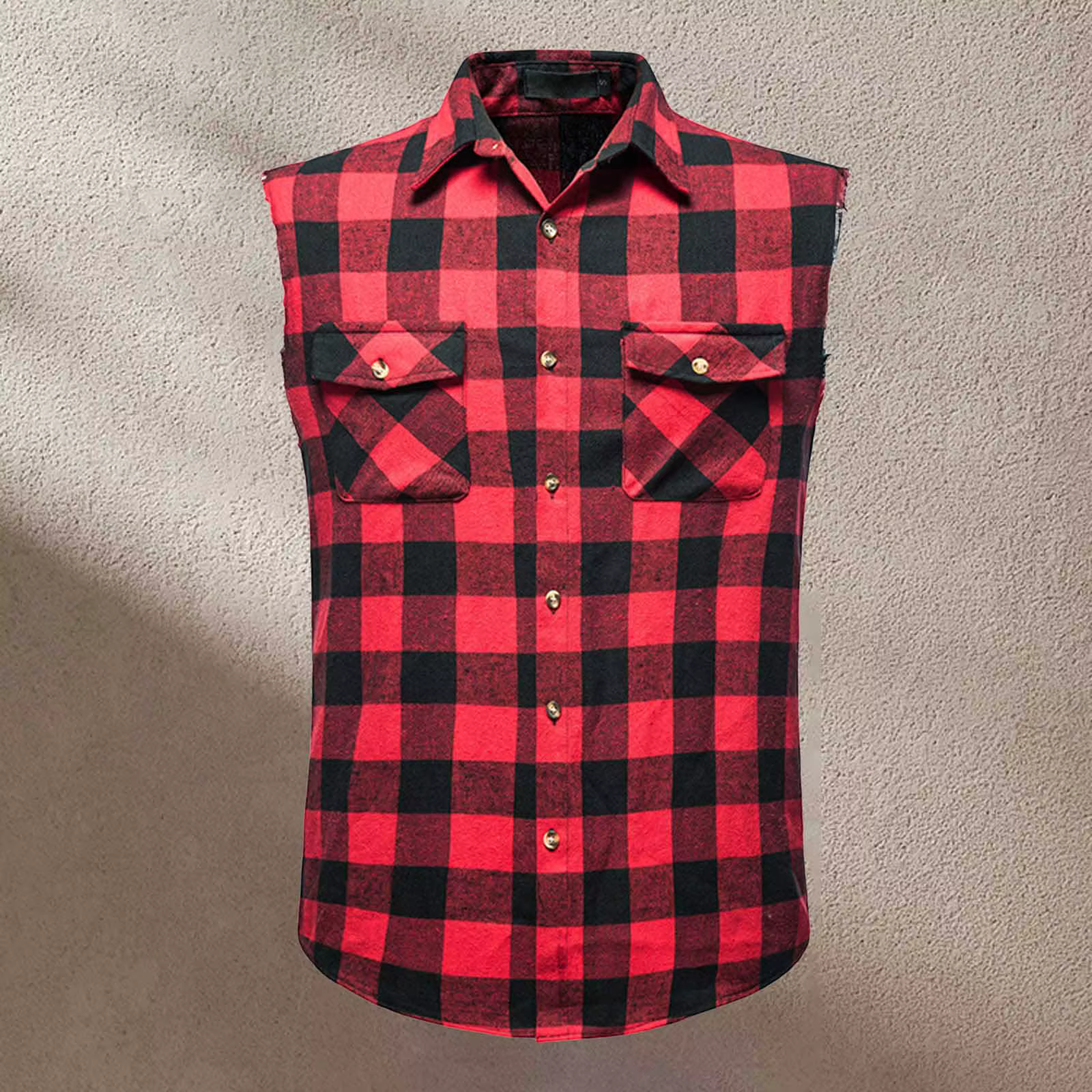 Chemise décontractée sans manches pour hommes