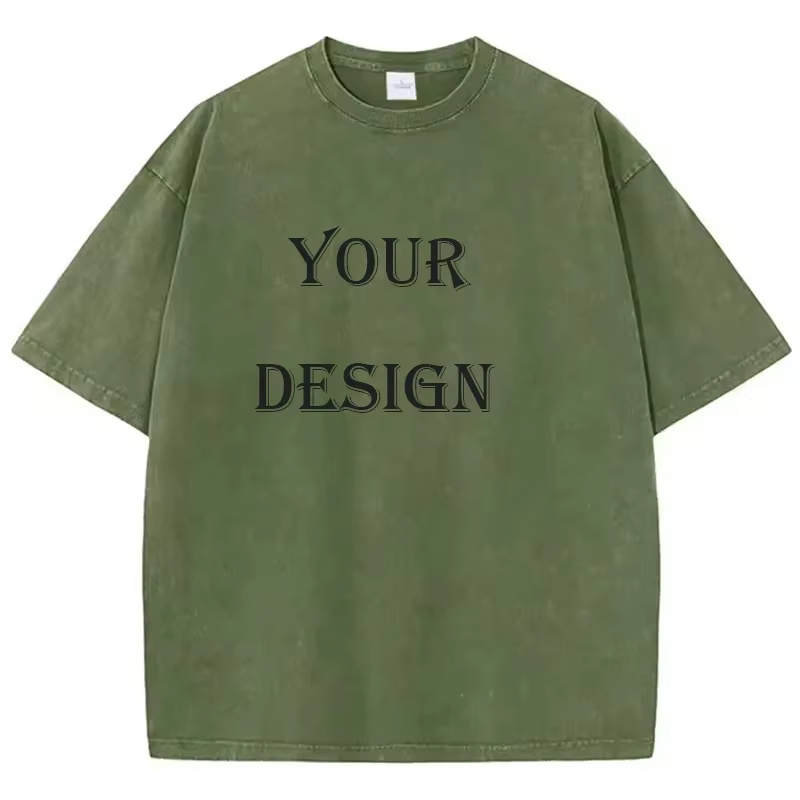 T-shirt unisexe 100% coton lavé