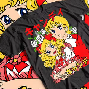 T-shirt Shojo Candy, t-shirt unisexe en coton épais