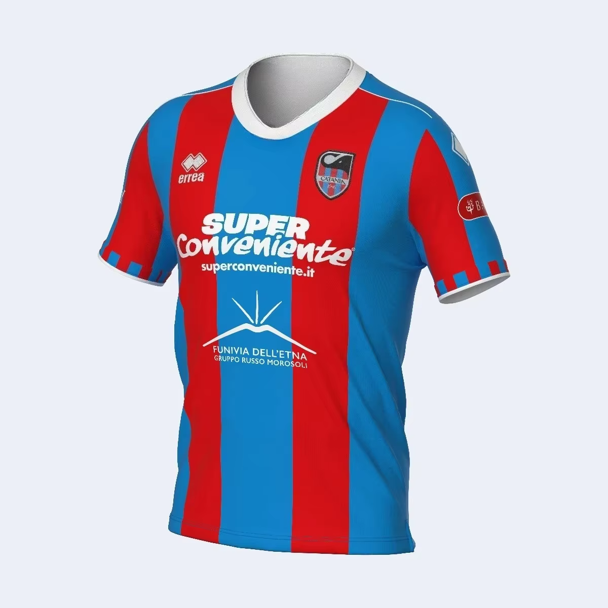Maillot de football Catania Calcio - Rayures rouges et bleues