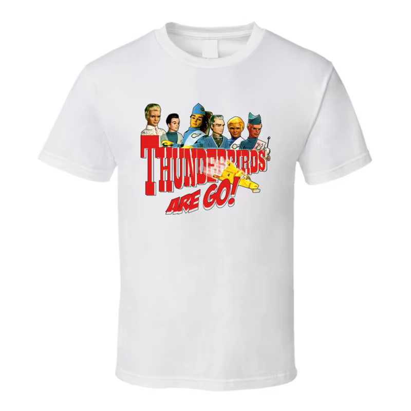 T-shirt classique de marionnettes de dessin animé Thunderbirds