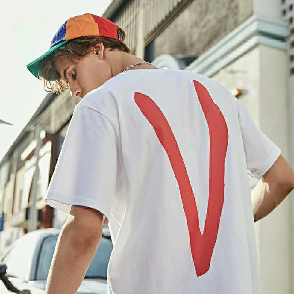 Nouveau T-shirt ample à manches courtes VLONE LIFE Limited 19ss avec imprimé lettres Graffiti LOVE pour hommes et femmes