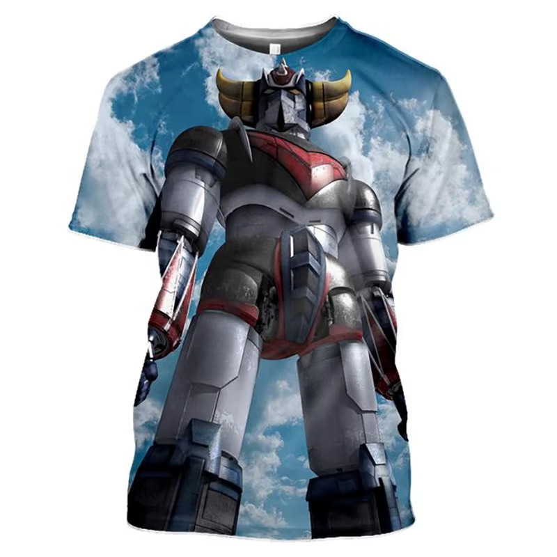 Été Goldorak Anime UFO Robot Grendizer impression 3D T-Shirts hommes femmes mode surdimensionné t-shirt Harajuku