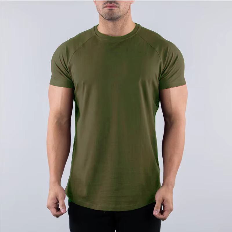 Hommes été maigre T-Shirt style décontracté à manches courtes