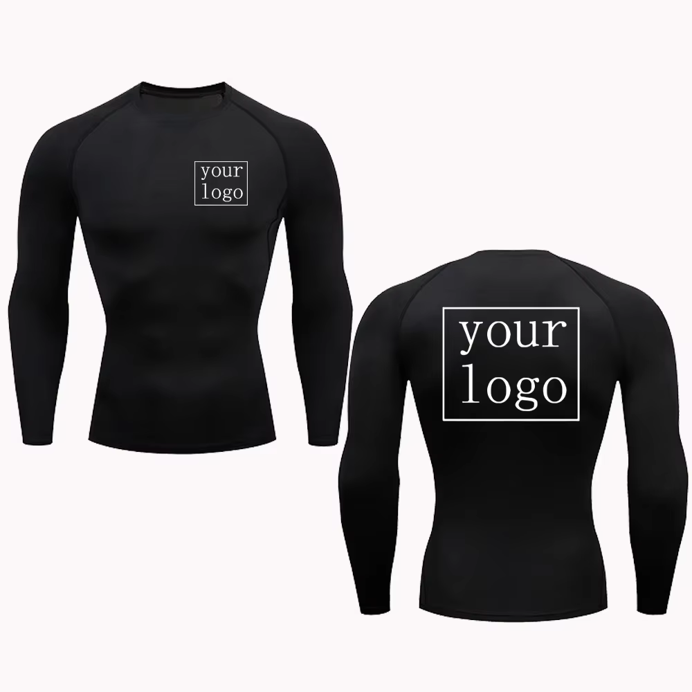T-shirt de compression personnalisé pour hommes et femmes