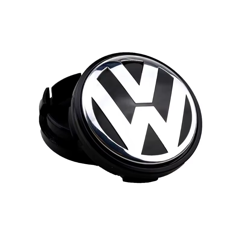 Accessoires de couvre-roues : Lot de 4 emblèmes de moyeu de roue de 56 mm et 60 mm pour Volkswagen VW Polo Tiguan Golf Jetta Beetle
