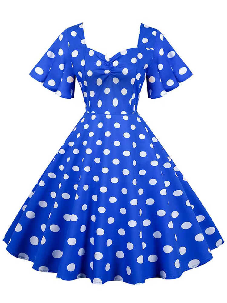 Robe d'été à manches papillon pour femmes