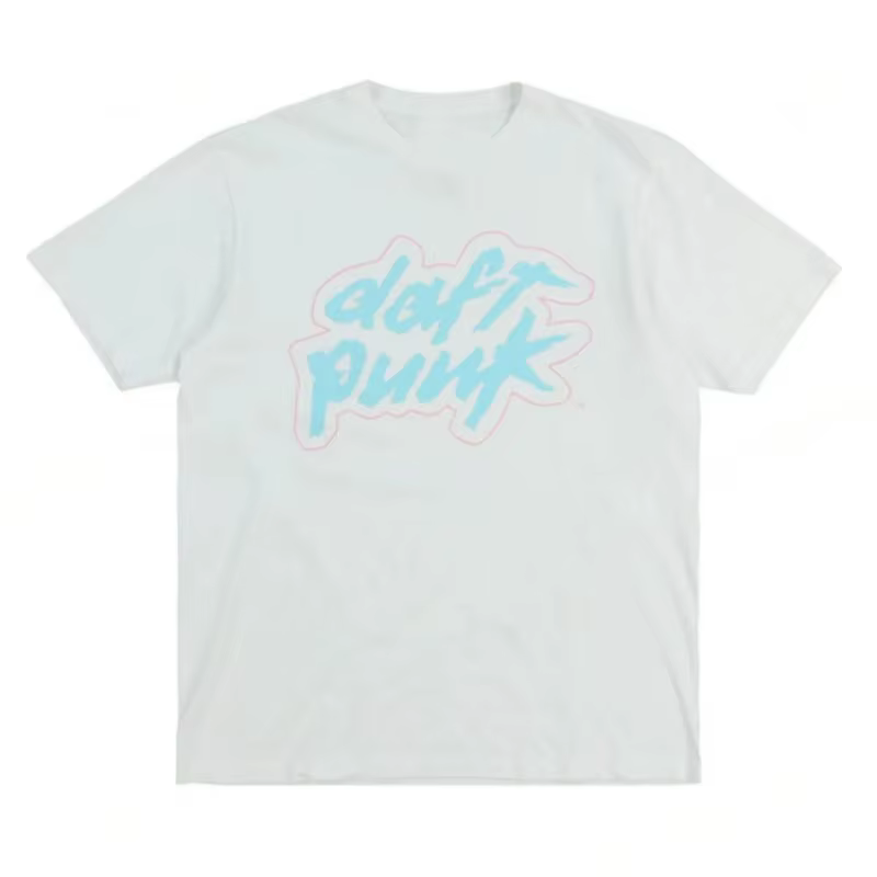 Daft Punk T-shirt d'été pour hommes coton confortable col rond