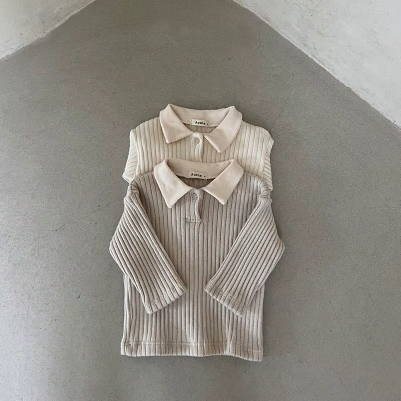 T-shirt manches longues en coton pour bébé garçon et fille