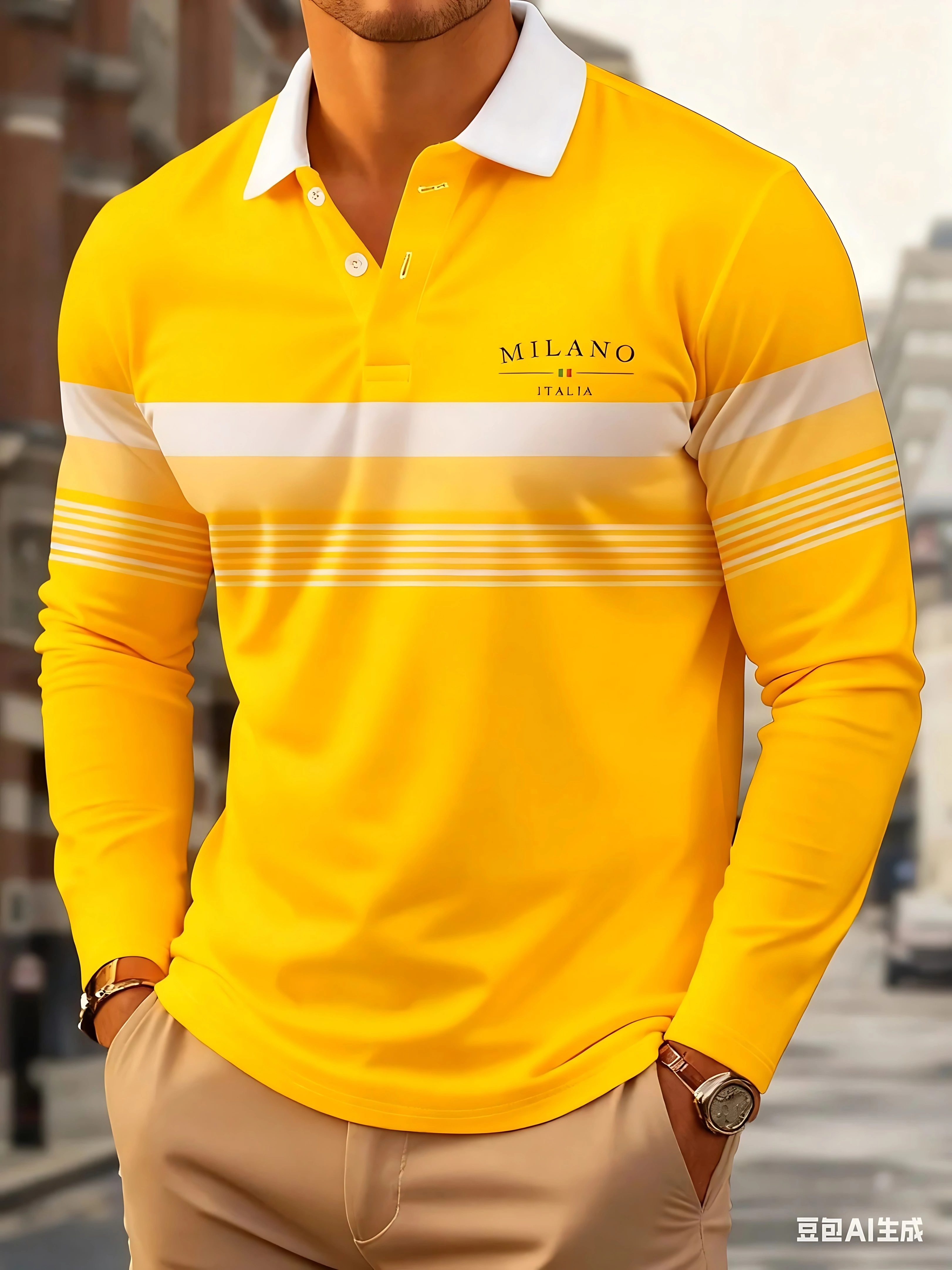 La nouvelle chemise POLO douce pour la peau pour hommes de printemps et d'automne 2025 est un vêtement